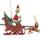 Mr. Christmas Animated Grinch Sleigh Tree Topper with Banner
